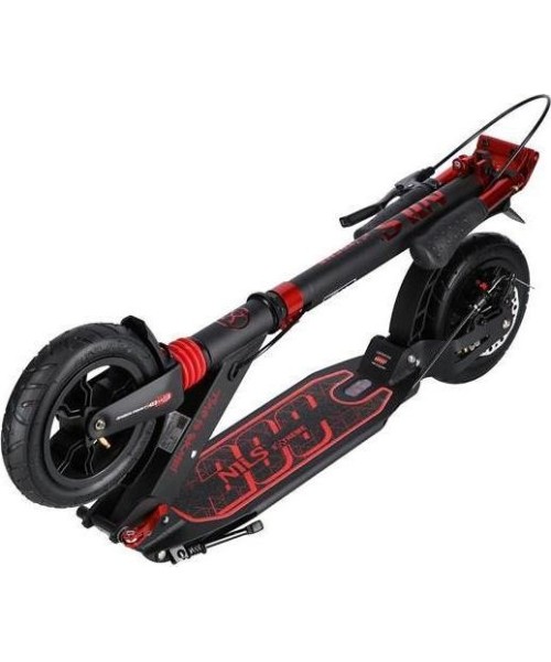 Children's Scooters Nils Extreme: HM209T JUODAI-RAUDONAS DISKINIŲ STABDŽIŲ MOTOROLERIS NILS EXTREME