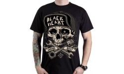 Men's T-Shirts Black Heart: T-Shirt BLACK HEART Garage Built