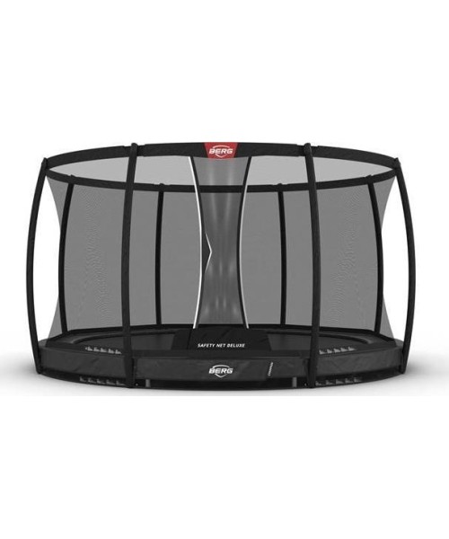 Įleidžiami batutai BERG: BERG Champion InGround 380 Grey + apsauginis tinklas Deluxe
