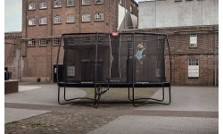 On-ground trampolines BERG: BERG Ultim Champion Regular 410 Grey + Safety Net DLX XL