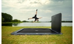 Įleidžiami batutai BERG: BERG SPORTS Ultim Champion FlatGround 500 Grey + AeroWall