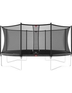 On-ground trampolines BERG: Batutas BERG Grand Favorit Regular – 520 cm, pilkas, su saugos tinklu Comfort