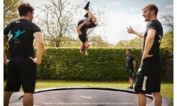 Įleidžiami batutai BERG: BERG SPORTS Champion FlatGround 380 Green