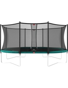 On-ground trampolines BERG: Batutas BERG Grand Favorit Regular - 520 cm, žalias, su saugos tinklu Comfort