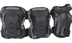 Aksesuarai bei priedai dviračiams Tempish: Tempish FID 3 set of protectors knees elbows wrists Black Size S