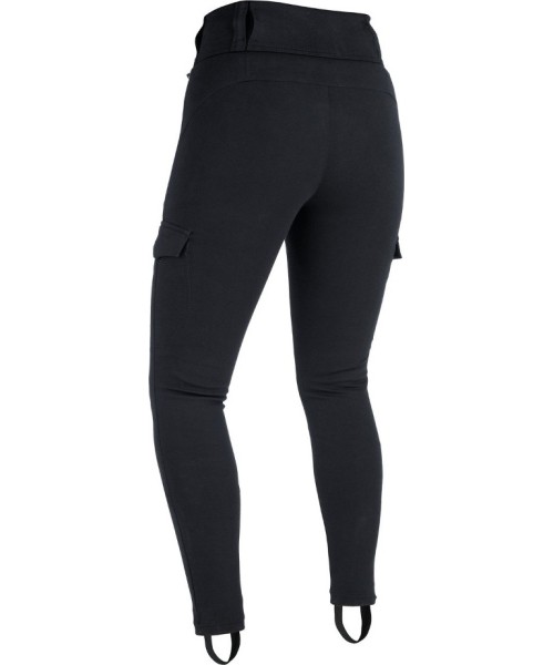 Women's Textile Motorcycle Trousers Oxford: Women’s Motorcycle Leggings Oxford Super Cargo Black