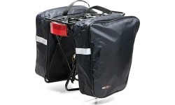 Gloves & Helmets & Accessories : Bicycle Bag on Rack BONIN, Black, 2x15l