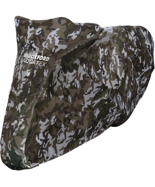 Motociklų dangteliai Oxford: Motociklo dangtis Oxford Aquatex Camo M