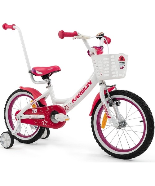 Children's and Junior Bikes : Dviratis Karbon Star ALU 16 white