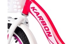 Vaikiški dviratukai ir triratukai : Dviratis Karbon Kitty 16 pink-white