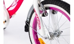Vaikiški dviratukai ir triratukai : Dviratis Karbon Kitty 16 pink-white