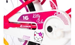 Vaikiški dviratukai ir triratukai : Dviratis Karbon Kitty 16 pink-white