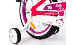 Vaikiški dviratukai ir triratukai : Dviratis Karbon Kitty 16 pink-white