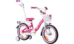 Vaikiški dviratukai ir triratukai : Dviratis Karbon Kitty 16 pink-white