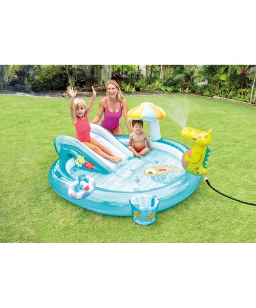 Children's Pools Intex: Vandens čiuožykla baseinas Intex