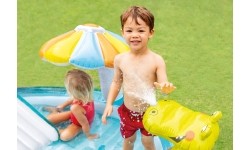 Children's Pools Intex: Vandens čiuožykla baseinas Intex