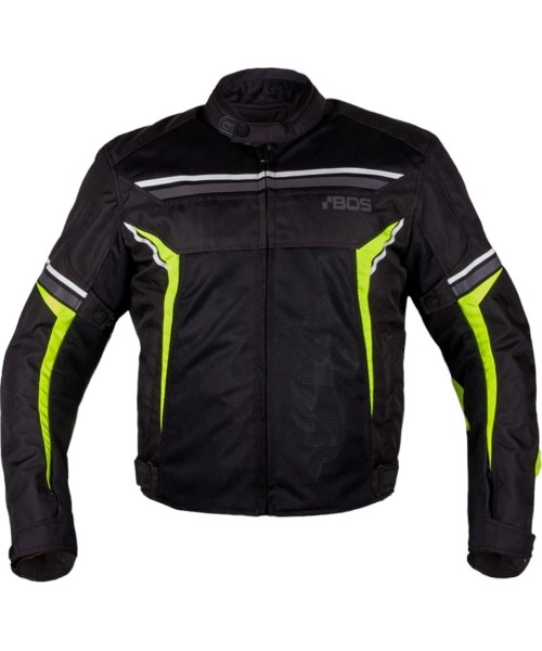 Men's Short Textile Jackets BOS: Vyriška motociklininko striukė BOS Laganas