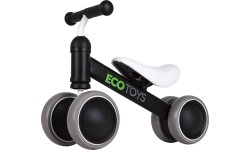 Vaikiški paspirtukai Eco Toys: Mini dviratis Practise Black Ecotoys krosinis dviratis