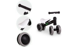 Vaikiški paspirtukai Eco Toys: Mini dviratis Practise Black Ecotoys krosinis dviratis