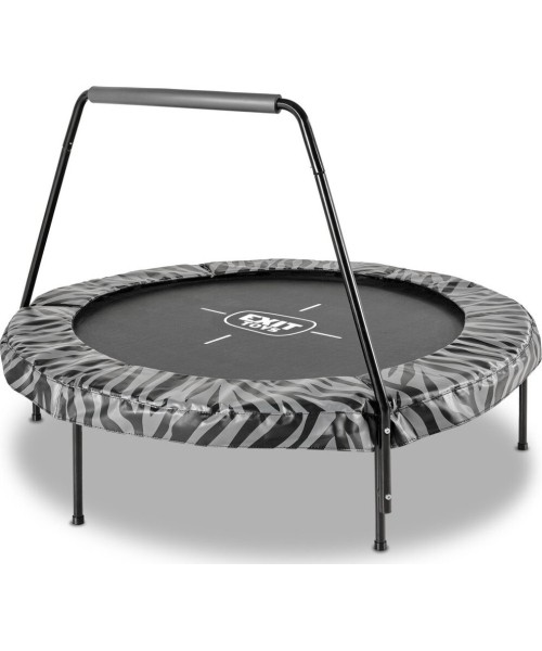 On-ground trampolines Exit: EXIT Tiggy junior trampoline with bar ø140cm - black/grey