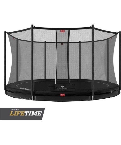 On-ground trampolines BERG: BERG Favorit InGround 380 Black + Safety Net Comfort