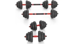 Keičiamo svorio hanteliai ir rinkiniai HMS: SGN120 PRO SET 6IN1 SVARMENŲ RINKINYS 20KG HMS