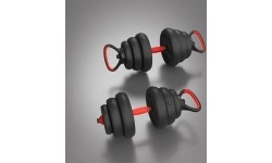 Keičiamo svorio hanteliai ir rinkiniai HMS: SGN120 PRO SET 6IN1 SVARMENŲ RINKINYS 20KG HMS