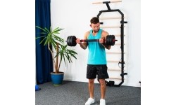 Keičiamo svorio hanteliai ir rinkiniai HMS: SGN120 PRO SET 6IN1 SVARMENŲ RINKINYS 20KG HMS