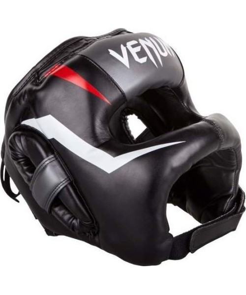 Bokso šalmai Venum: "Venum Elite Iron" geležiniai galvos apdangalai - juodi