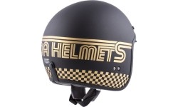 Open Face Helmets Cassida: Motociklininko šalmas Cassida Oxygen Rondo 2023 Black Matte/Gold