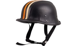 Atviro veido šalmai Sodager: Retro atviro veido motociklininko šalmas Sodager Stripes