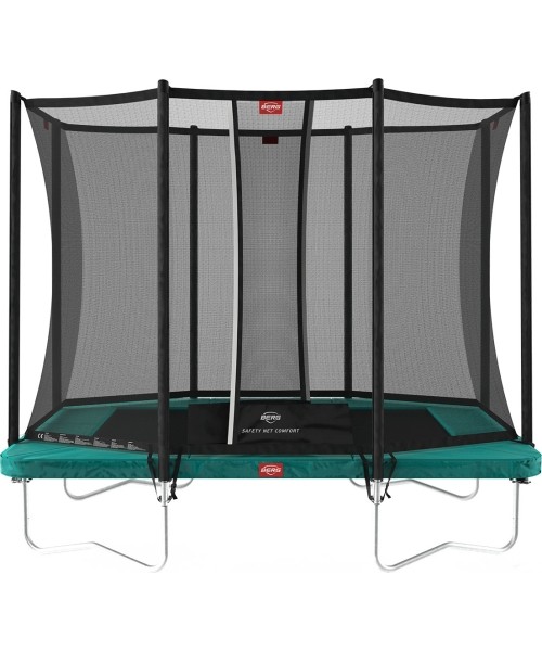 On-ground trampolines BERG: Batutas BERG Ultim Favorit Regular - 280cm, žalias, su apsauginiu tinklu Comfort