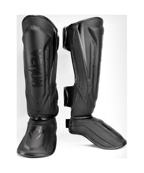 Kojų ir blauzdų apsaugos Venum: Shin Guards Elite Evo Venum - Black/Black