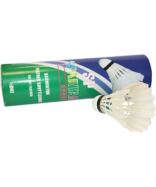 Badmintono plunksnelės Spartan: Badmintono plunksniukai Spartan Feather (6 vnt.)