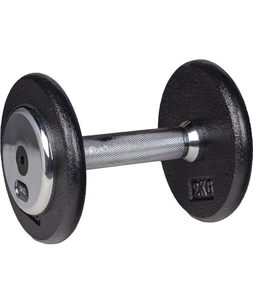 Metaliniai hanteliai inSPORTline: Metalinis hantelis inSPORTline PROfist 5kg