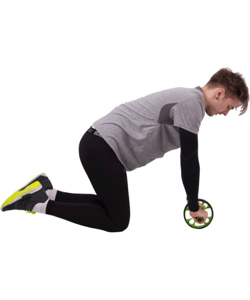 Ab Trainers inSPORTline: Pilvo preso treniruoklis - dvigubas ratukas Insportline Ab Roller AR300 (iki 100kg)