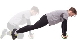 Pilvo preso treniruokliai inSPORTline: Pilvo preso treniruoklis - dvigubas ratukas Insportline Ab Roller AR300 (iki 100kg)