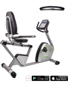 Dviračiai treniruokliai inSPORTline: Horizontalus dviratis treniruoklis inSPORTline inCondi R60i (iki 150kg, smagr. 9kg)