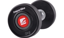 Rubber Dumbbells inSPORTline: Gumuotas hantelis inSPORTline PRO 2kg