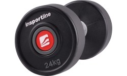 Rubber Dumbbells inSPORTline: Dumbbell inSPORTline Pro 24 kg