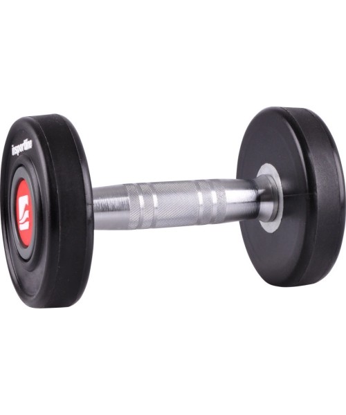 Gumuoti hanteliai inSPORTline: Gumuotas hantelis inSPORTline PRO 12kg