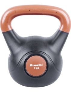 Vinilinės giros cementiniu užpildu inSPORTline: Vinilinė gira cementiniu užpildu Vin-Bell Dark 7kg