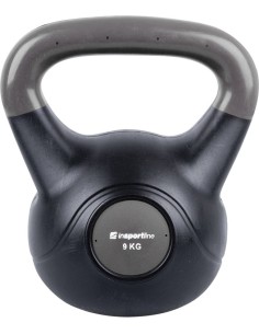 Vinilinės giros cementiniu užpildu inSPORTline: Vinilinė gira cementiniu užpildu Vin-Bell Dark 9kg