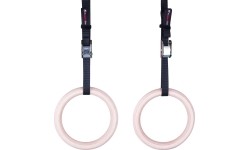 Gymnastics Rings inSPORTline: Mediniai gimnastikos žiedai su diržais inSPORTline CF927 23mm