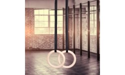 Gymnastics Rings inSPORTline: Mediniai gimnastikos žiedai su diržais inSPORTline CF927 23mm