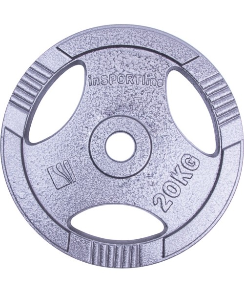 Steel inSPORTline Plates inSPORTline: Plieninis svoris grifui 30mm inSPORTline Hamerton 20kg