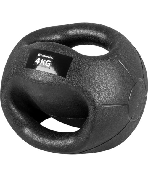 Medicininiai kamuoliai su rankenomis inSPORTline: Medicininis kamuolys su rankenomis inSPORTline GrabMe 4kg