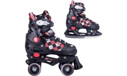 Children's Skates 2in1 Worker: Reguliuojami 4 ratukų riedučiai / pačiūžos Worker Denel 2in1
