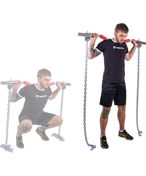 Full Weight Sets inSPORTline: Sunkumų kilnojimo grandinės + grifas inSPORTline Chainbos Set 2x25kg