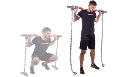 Full Weight Sets inSPORTline: Sunkumų kilnojimo grandinės + grifas inSPORTline Chainbos Set 2x25kg